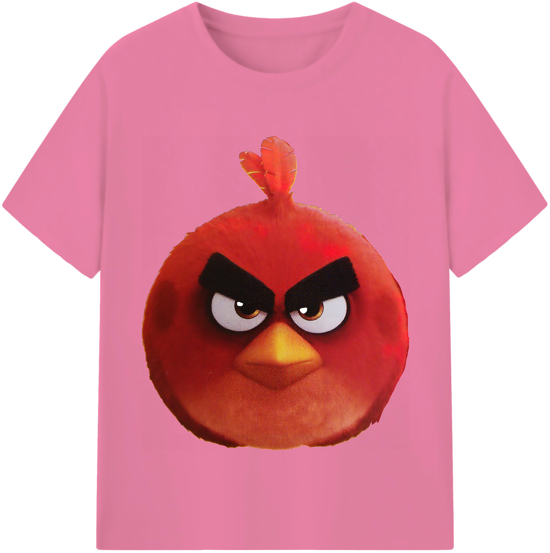 （画像用） Angry Birds アングリーバード 綿100％半袖Tシャツ（フロントプリント）